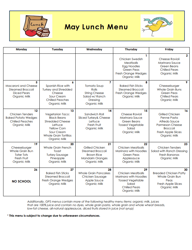 Lunch Menu